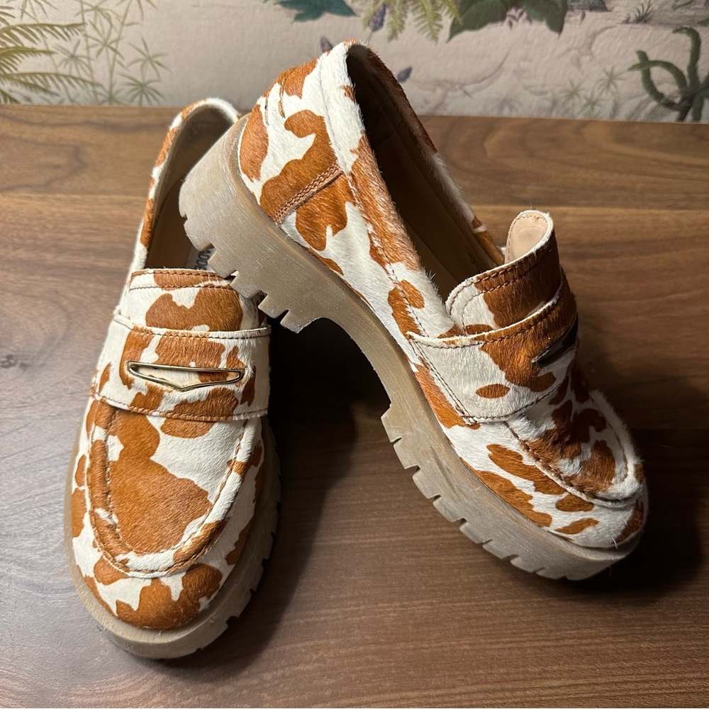 Steve Madden | Cowhide Lawrence Platform Loafers